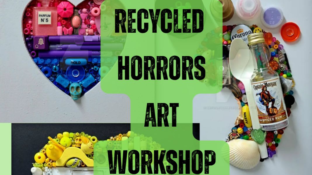 Make your own upcycled piece of art! Bryan (aka Recycled Horrors Art) and Sarah (Waste Knot Orlando) will be leading a workshop about making your own upcycled art.